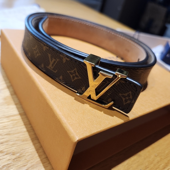 Authentic Louis Vuitton Brown Monogram Belt - Picture 1 of 5